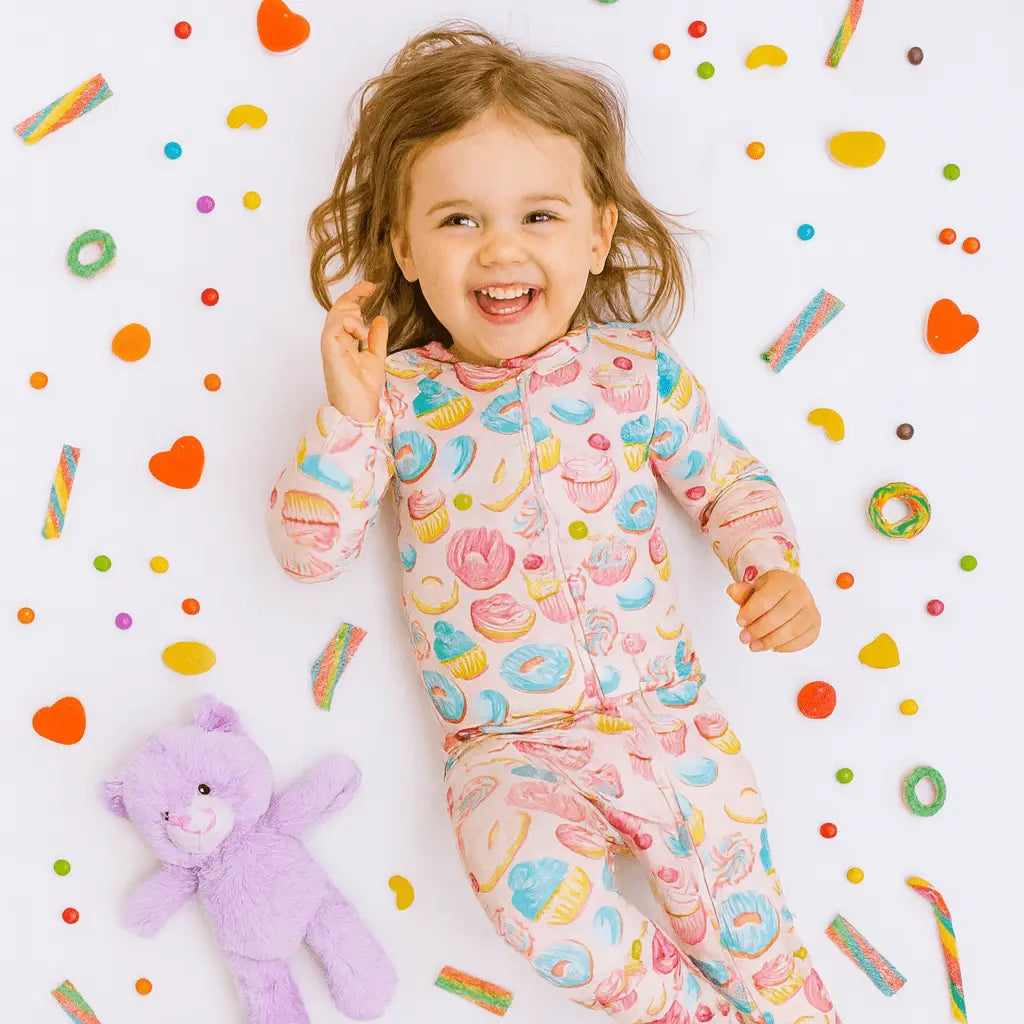 Sweet Tooth Convertible Romper - Sleeve, Baby & Toddler Clothing, Child, Textile, Nightwear | Everetts Place