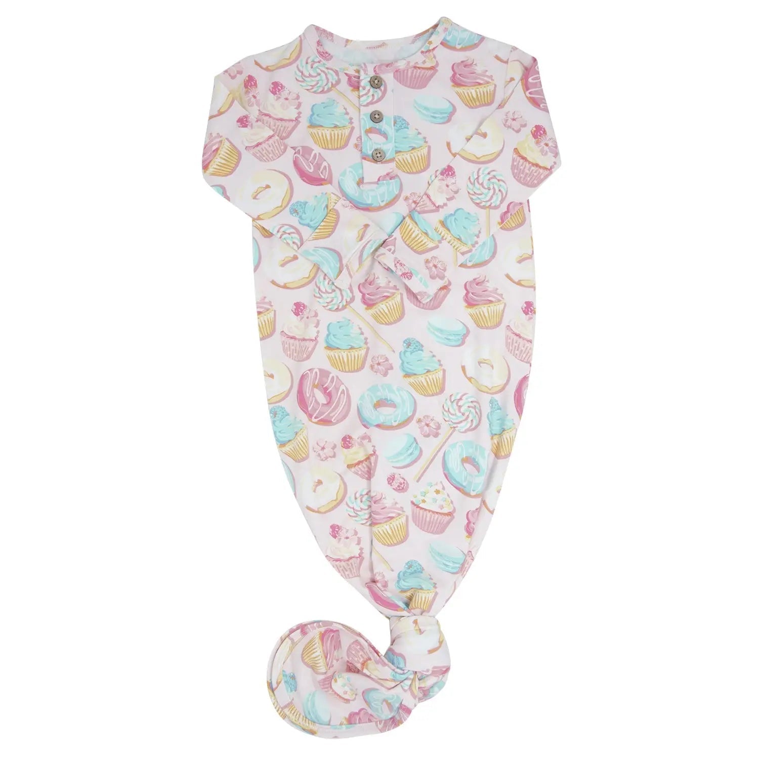 Sweet Bamboo Sweet Tooth Knotted Gown - 
