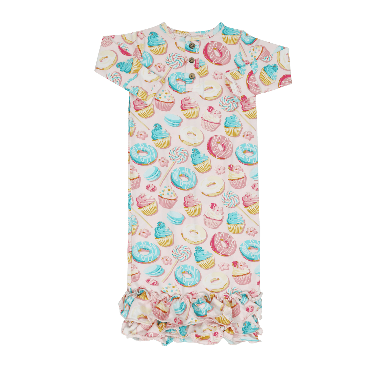 Sweet Bamboo Sweet Tooth Ruffle Gown - 