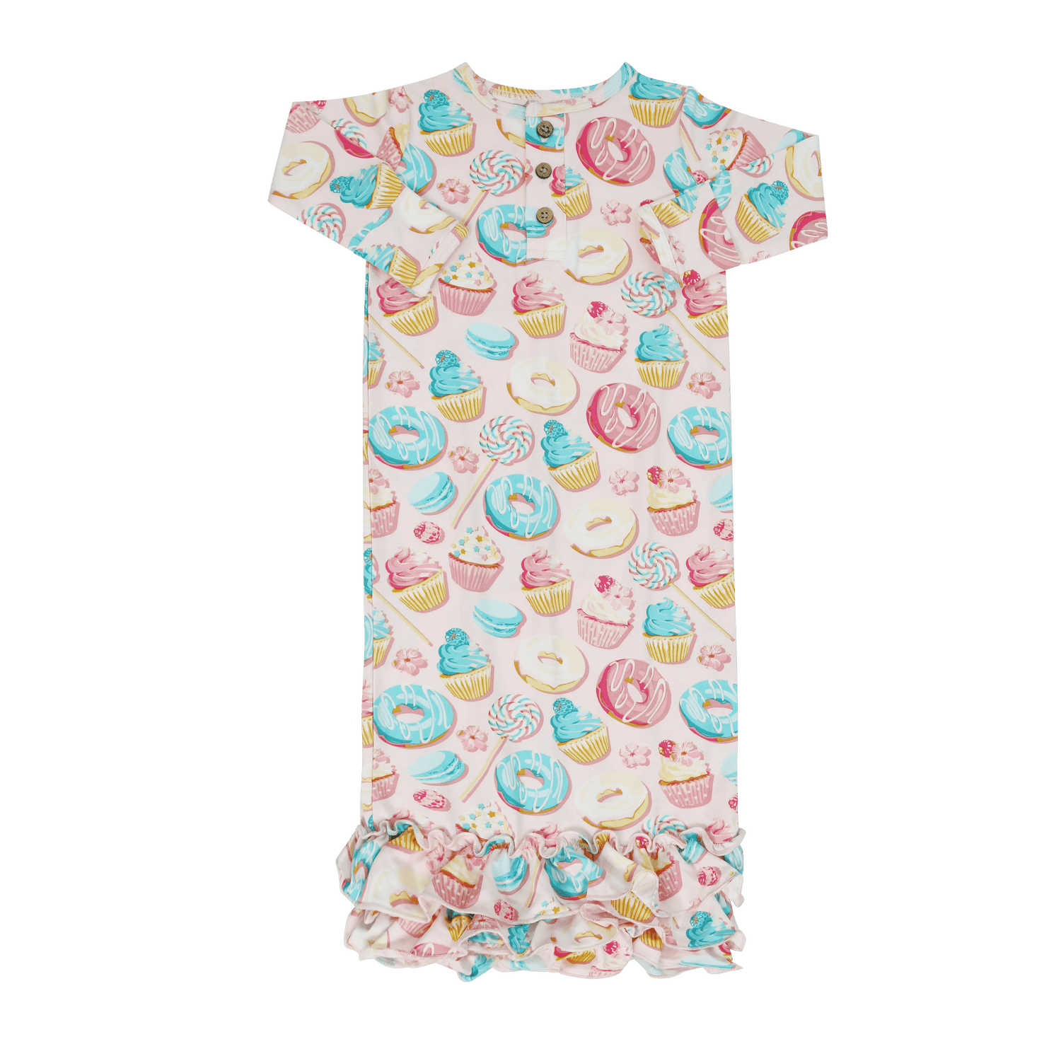 Sweet Bamboo Sweet Tooth Ruffle Gown - 