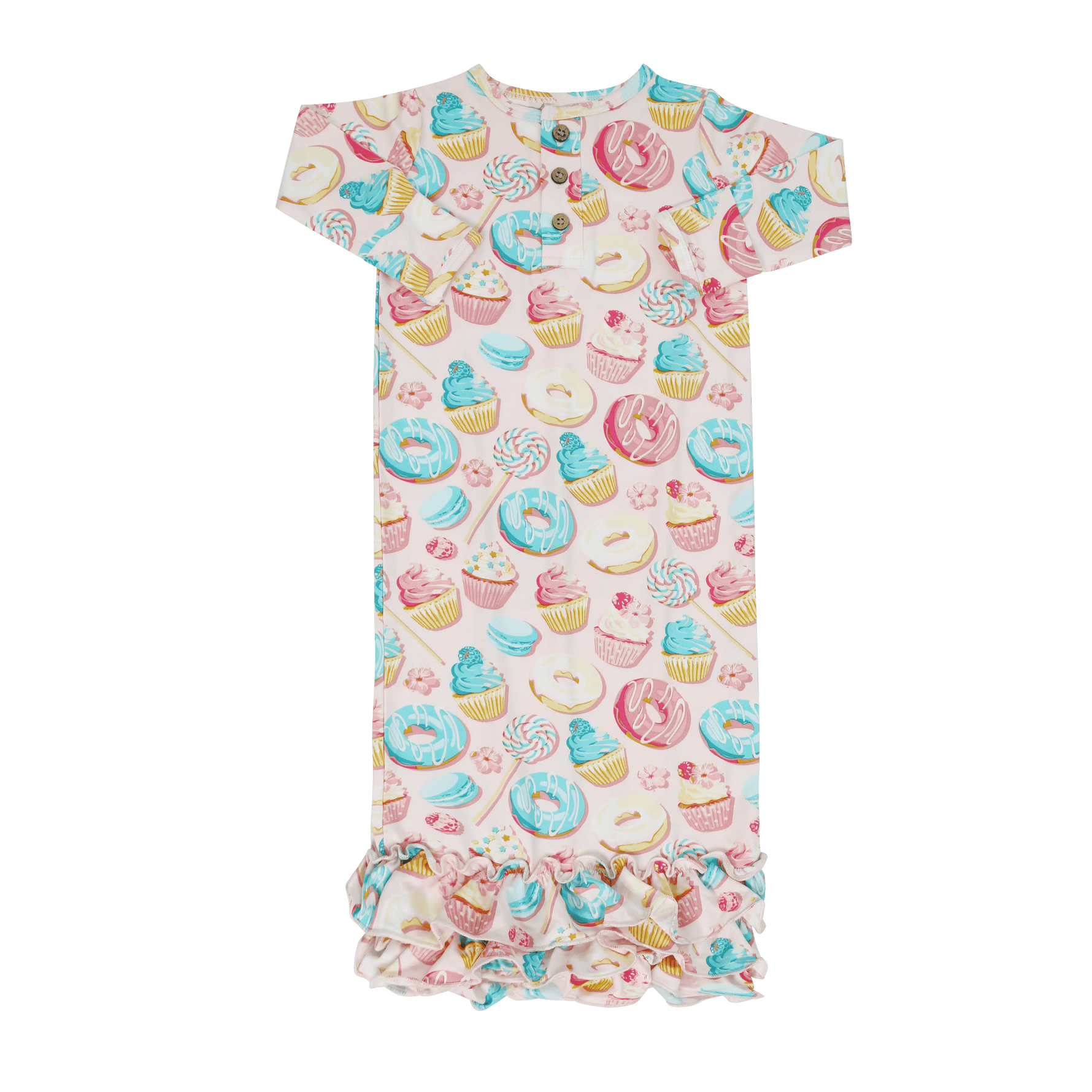 Sweet Bamboo Sweet Tooth Ruffle Gown - 