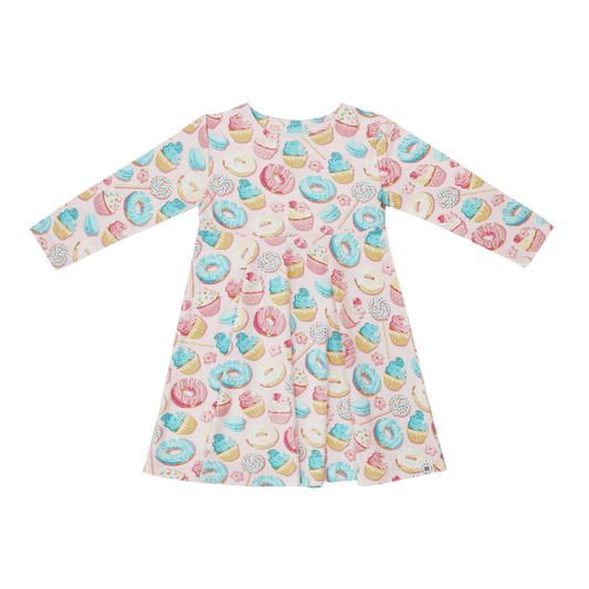 Sweet Bamboo Sweet Tooth Swirly Girl Dress For Girls Sweet Bamboo Everetts Place: Online Boutique