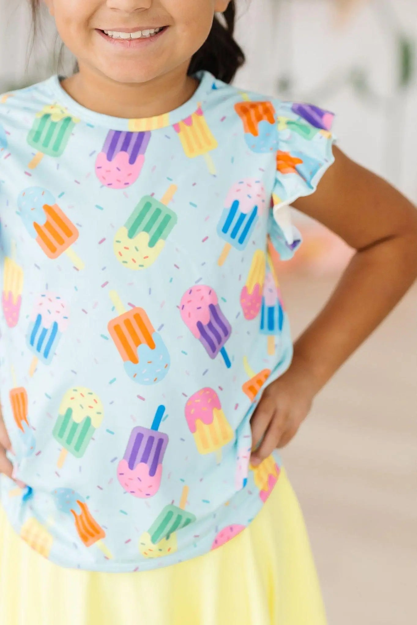 Mila & Rose ® Sweet Treat S/S Ruffle Tee - 