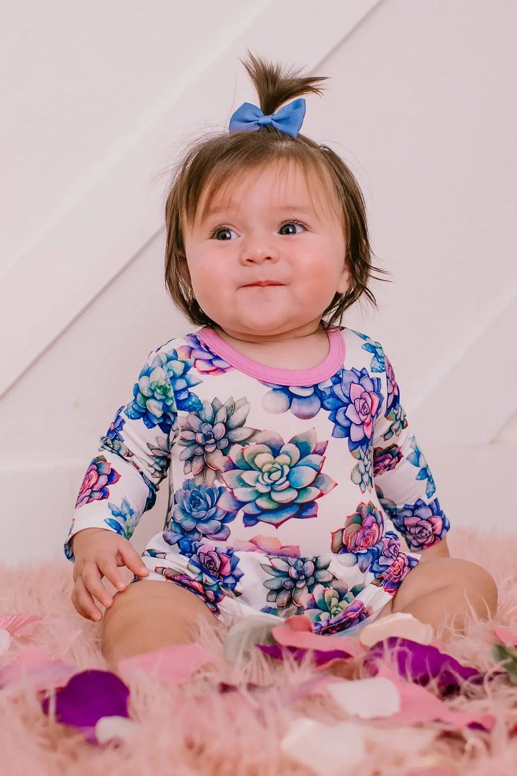 Bestaroo Sweetheart Bamboo Baby Bodysuit Dress With Snap Closure Long Sleeve - 