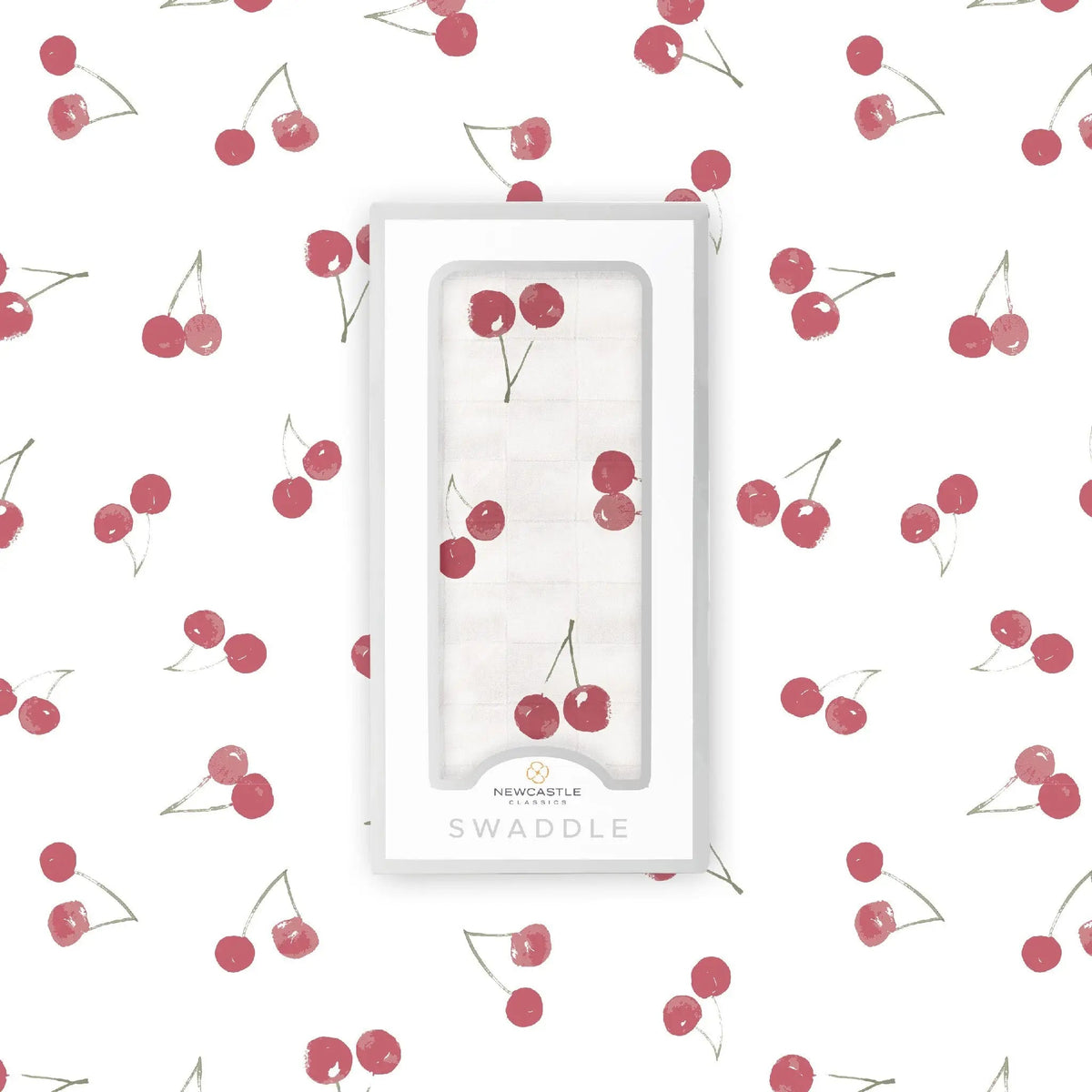 Newcastle Classics Sweetheart Cherry Bamboo Swaddle - 