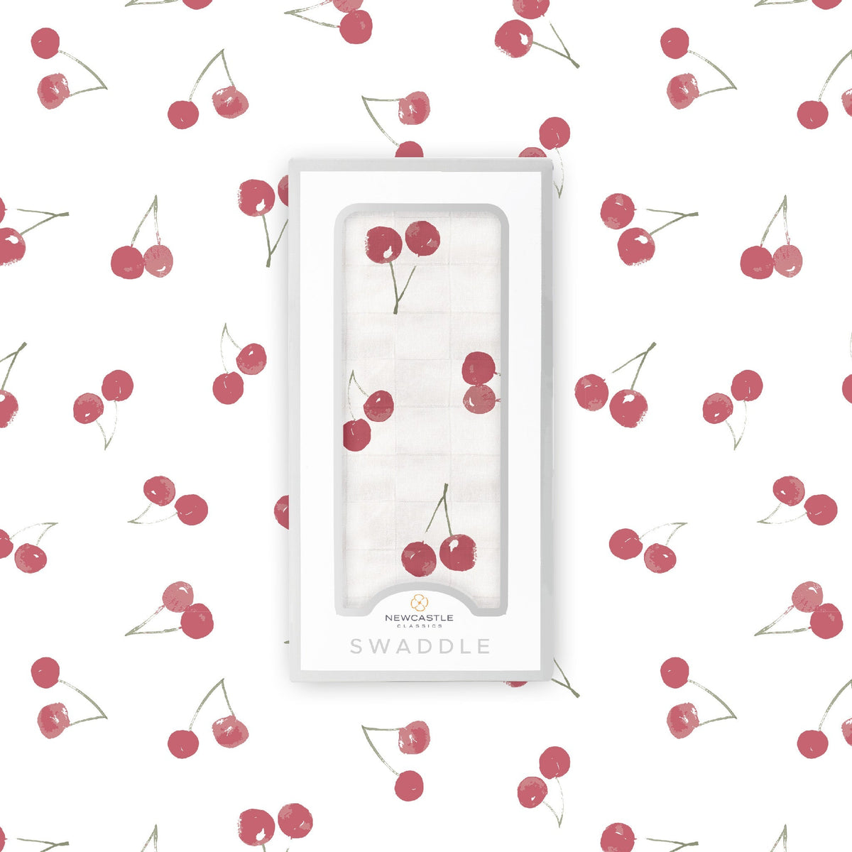 Newcastle Classics Sweetheart Cherry Bamboo Swaddle