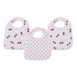 Newcastle Classics Sweetheart Cherry Hearts Snap Bib set - 