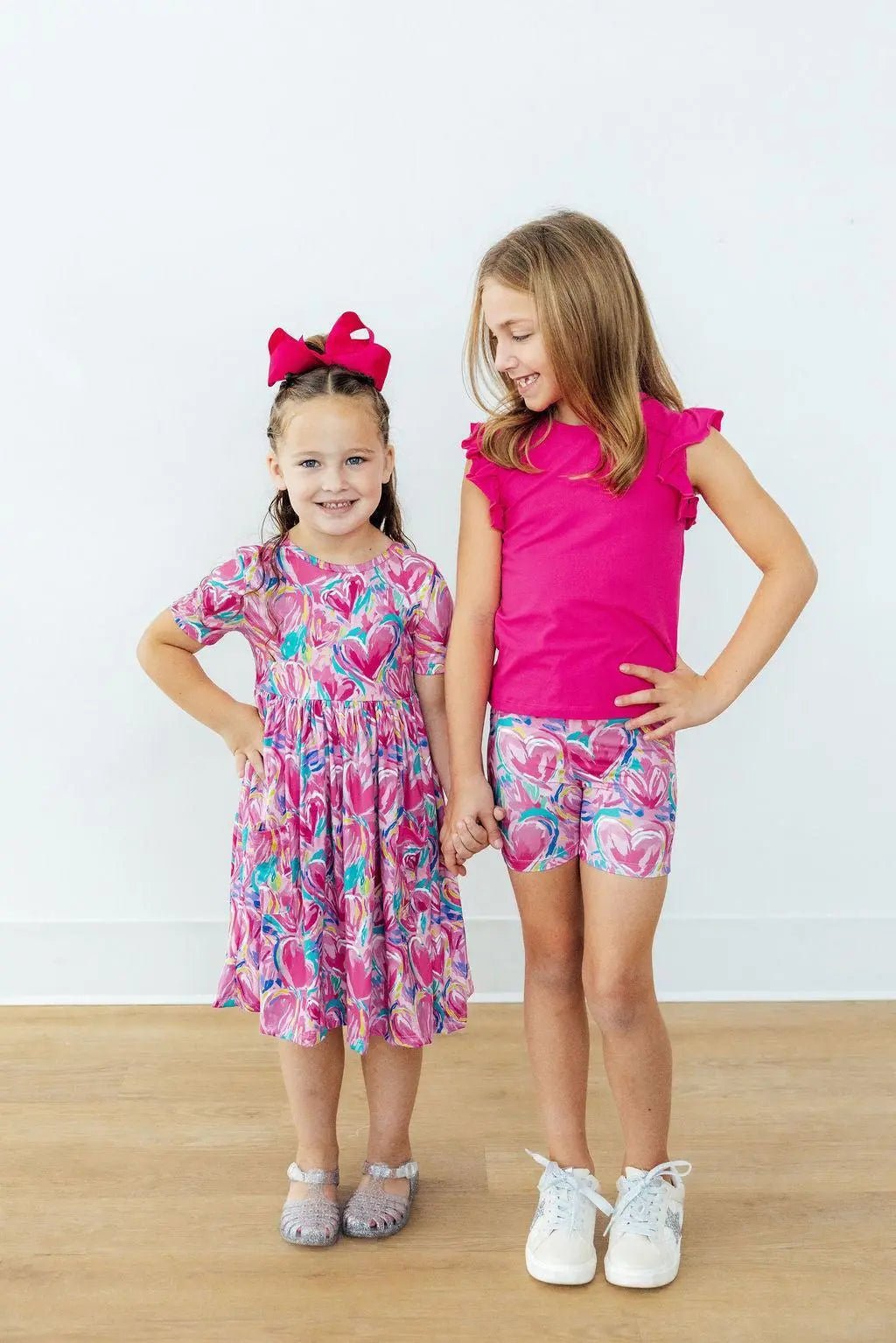 Mila & Rose ® Sweetheart Scribble S/S Pocket Twirl Dress - 