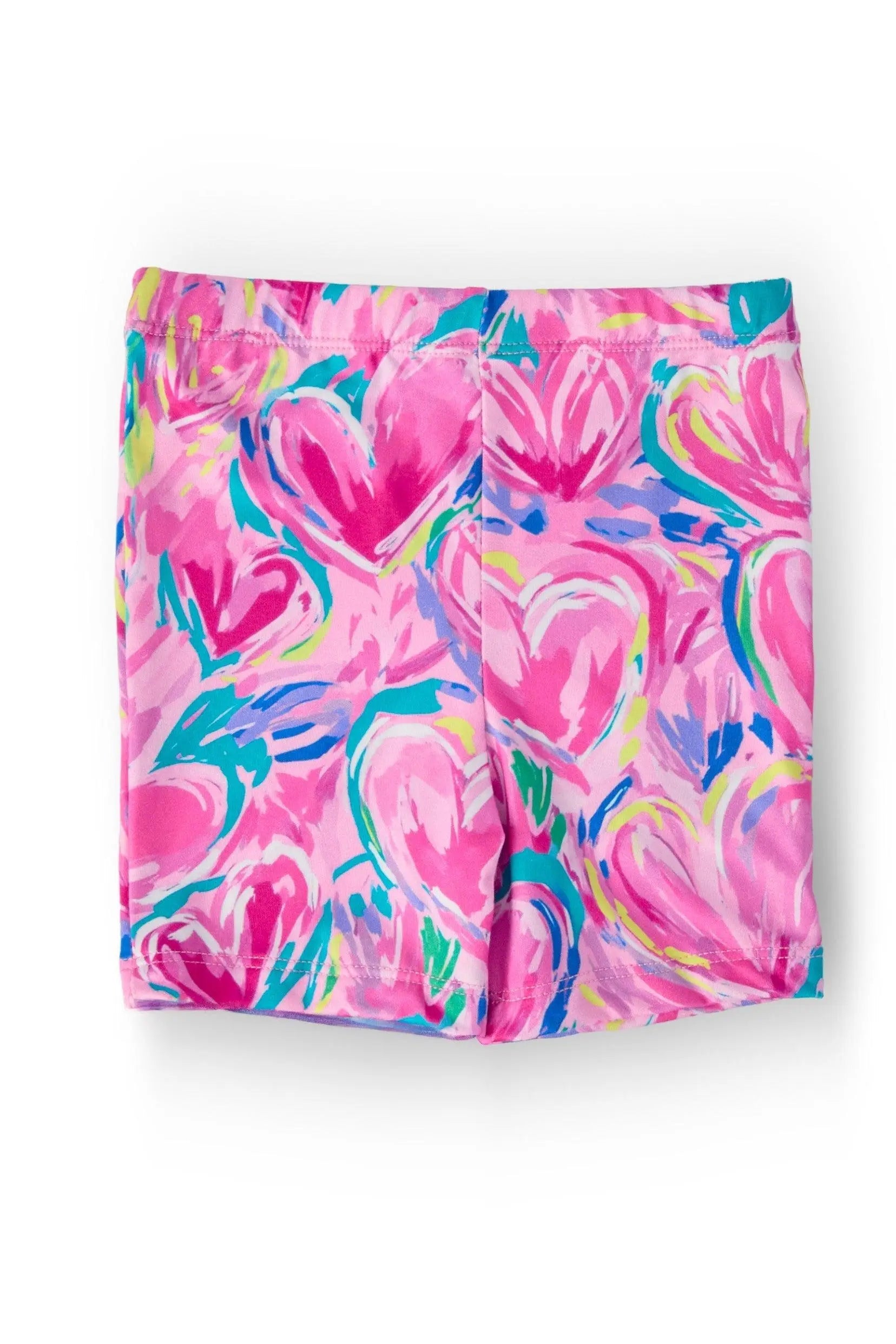 Sweetheart Scribbles Twirl Shorts - Pink, Shorts | Everetts Place