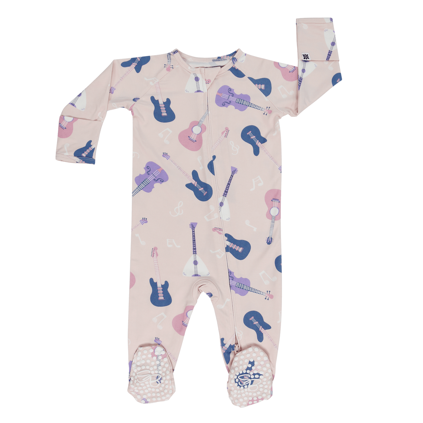 Swifties Rift Zipper Footie With Silicone Grips Two Way Sweet Bamboo Everetts Place: Online Boutique