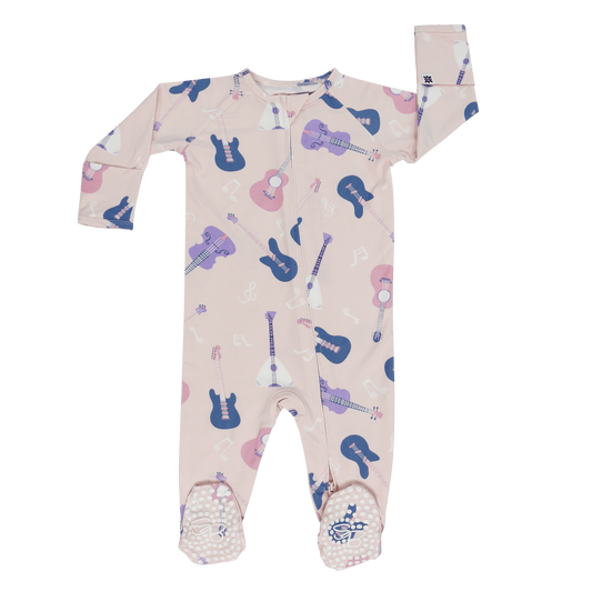 Swifties Rift Zipper Footie With Silicone Grips Two Way Sweet Bamboo Everetts Place: Online Boutique