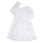 Sweet Bamboo Swirly Girl Dress with Knee Length Design for Active Young Girls - Apparel & Accessories > Clothing > Dresses Dresses