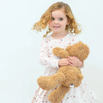 Swirly Girl Dress Knee Length Long Sleeve Empire Waistline Flexible Neckline Sweet Bamboo