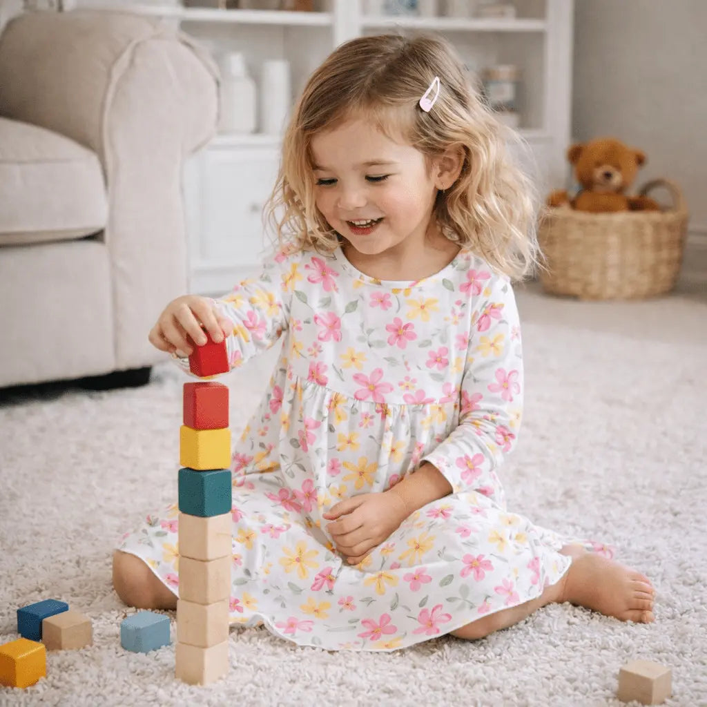 Sweet Bamboo Swirly Girl Dress - 