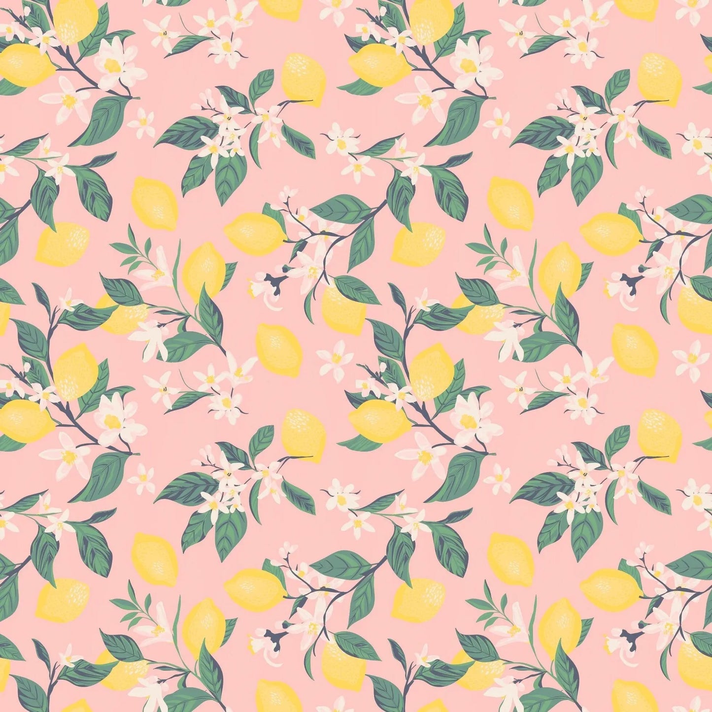 Pink Lemon Floral Print Cap Sleeve Swirly Girl Dress for Everyday Wear Sweet Bamboo
