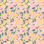 Sweet Bamboo Pink Lemon Floral Print Cap Sleeve Dress for Everyday Wear for Girls - Apparel & Accessories > Clothing > Dresses Dresses