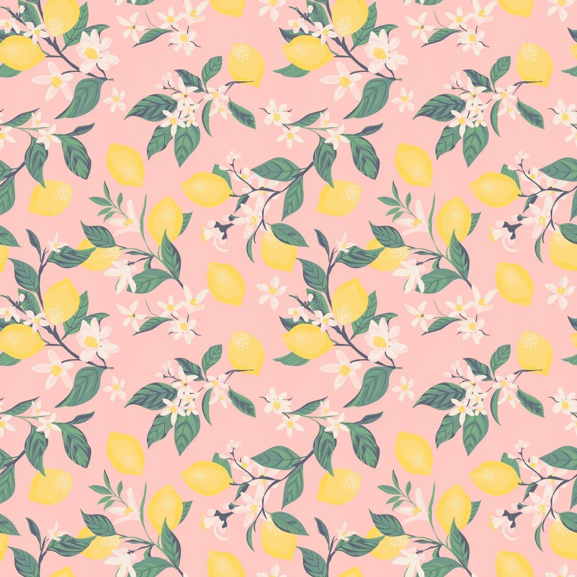 Pink Lemon Floral Print Cap Sleeve Swirly Girl Dress for Everyday Wear Sweet Bamboo