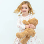 Sweet Bamboo Swirly Girl Dress with Flexible Neckline for Active Young Girls - 