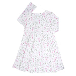Sweet Bamboo Swirly Girl Dress with Knee Length Design for Active Young Girls - 