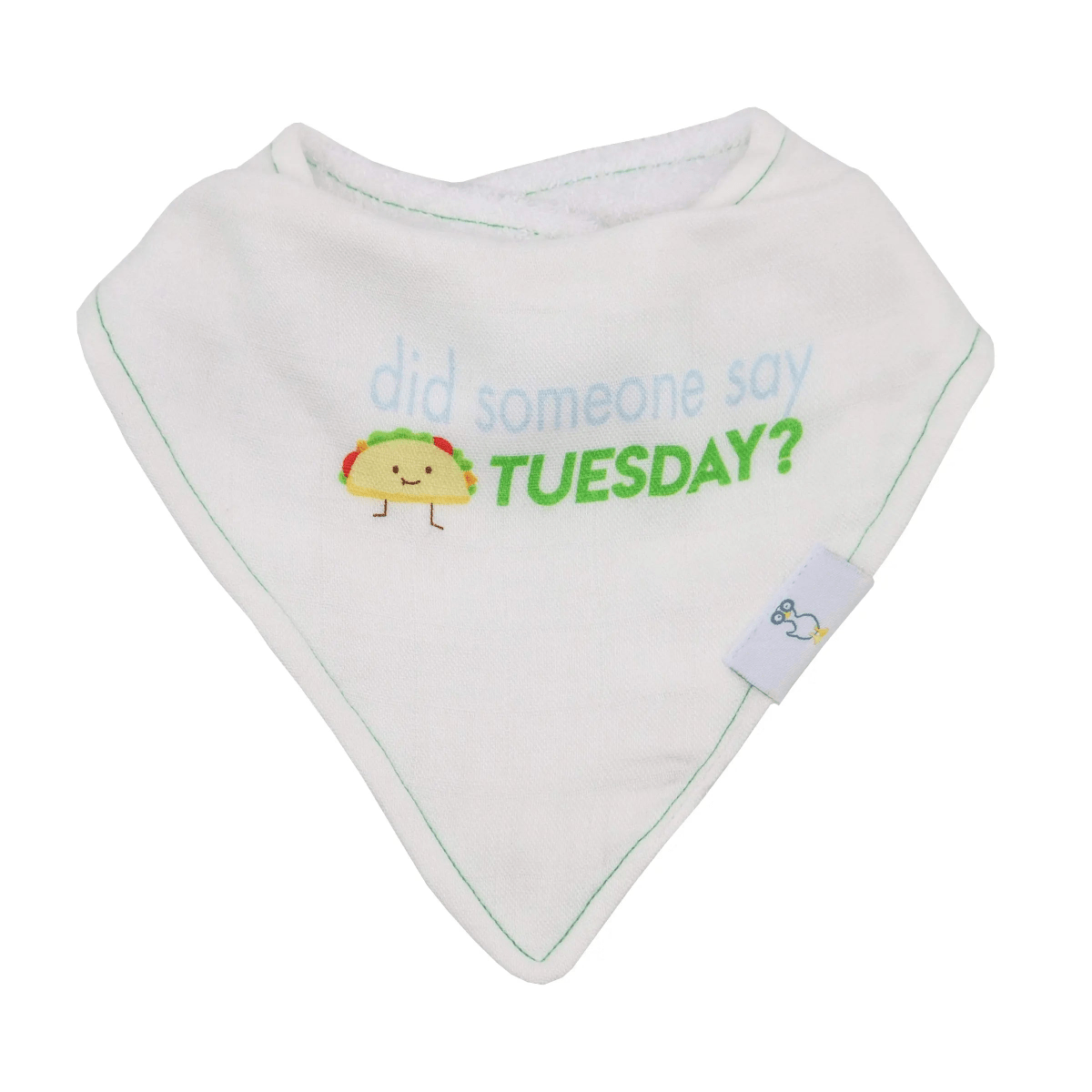 Goosewaddle® | Newborn Baby Blankets Toys Teethers Bibs & More Taco Tuesday Bib Set with Soft Bamboo Muslin