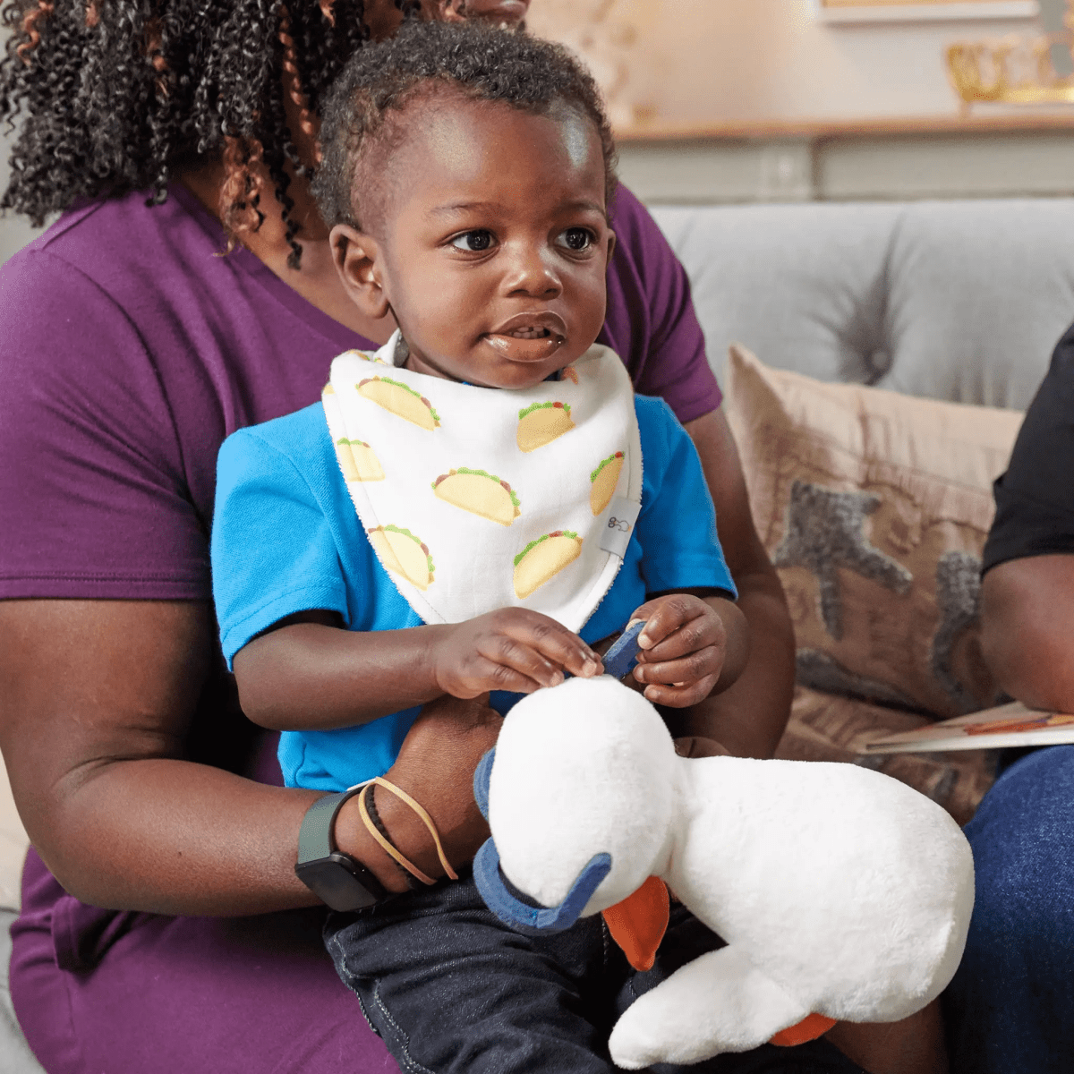 Goosewaddle® | Newborn Baby Blankets Toys Teethers Bibs & More Taco Tuesday Bib Set with Soft Bamboo Muslin