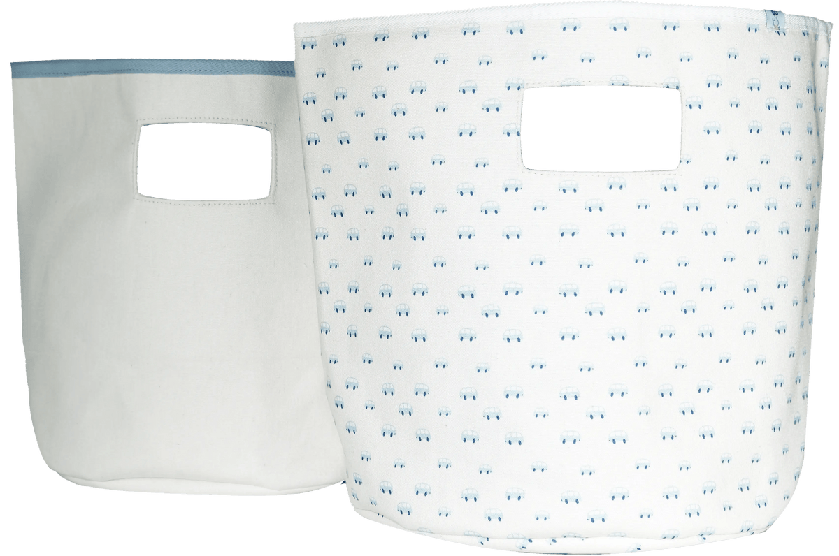 Goosewaddle® | Newborn Baby Blankets Toys Teethers Bibs & More Tag Soft Storage 2 Pack - 