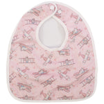 Texas Tushies Take Flight Pink Flip Bib with Pocket for Infants Machine Washable - Baby & Toddler > Nursing & Feeding > Bibs Baby & Toddler Clothing