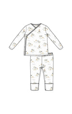 Angel Dear Take Me Home Set Roll Over Cuff Pants Baby Bamboo Fabric - Everetts Place Boutique - 