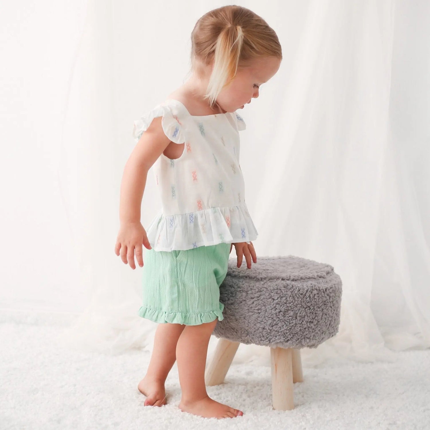 Talya Mint Short and Top - Baby & Toddler Clothing, Child, Pink, Toddler, Blond | Everetts Place