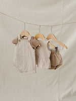 Mebie Baby Tan Ribbed Bodysuit - 