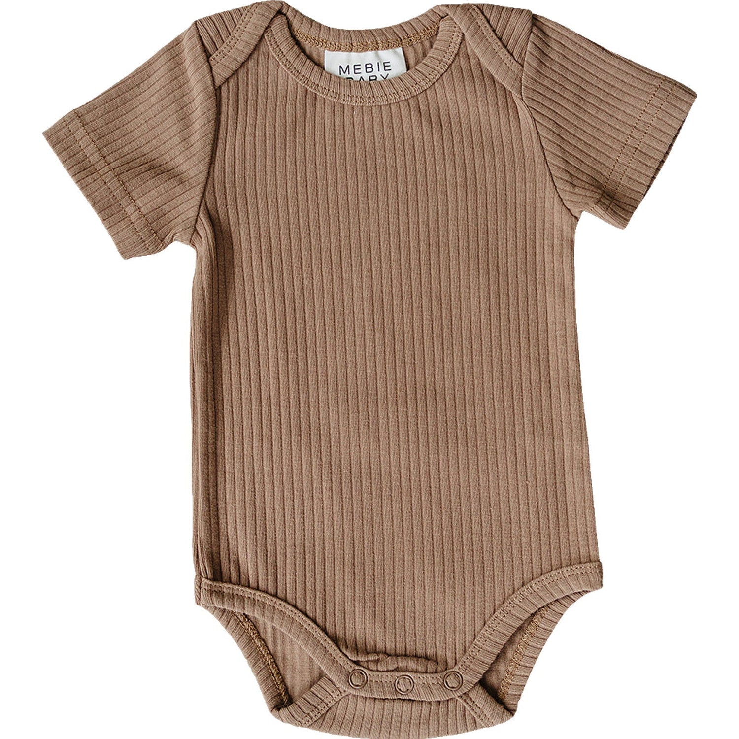 Tan Ribbed Bodysuit - Brown, Baby & Toddler Clothing, One-piece garment, Button, Woolen | Everetts Place