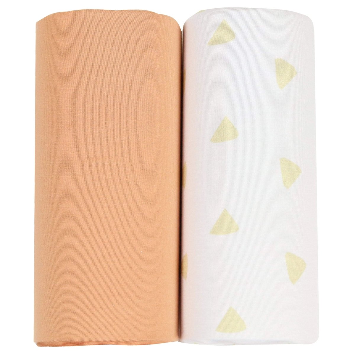 Tan Triangle and Terra Cotta 2 Pack Swaddle Blanket.