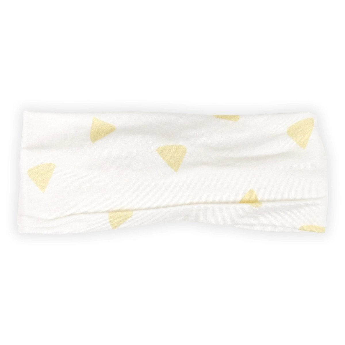 Tan Triangle Headband Stylish Soft Fabric Trendy Accessory.