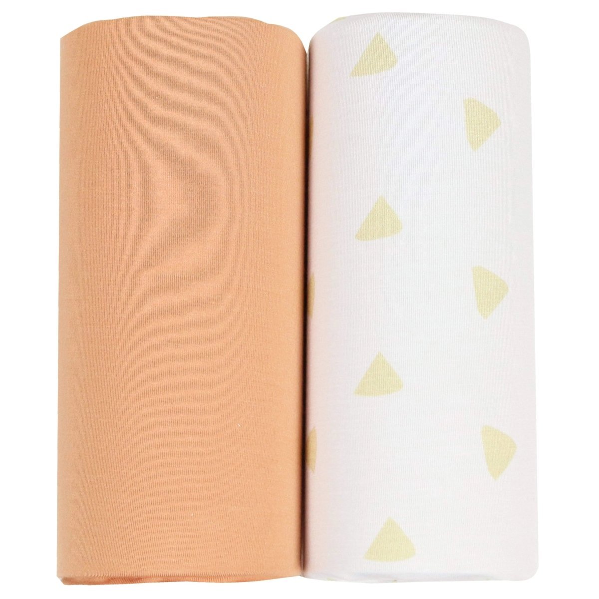 Tan Triangle Swaddle Blankets with Modern Design for Infants 2 Pack - Everetts Place