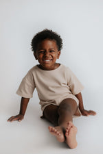 Three Little Tots Tan Waffle Set - 