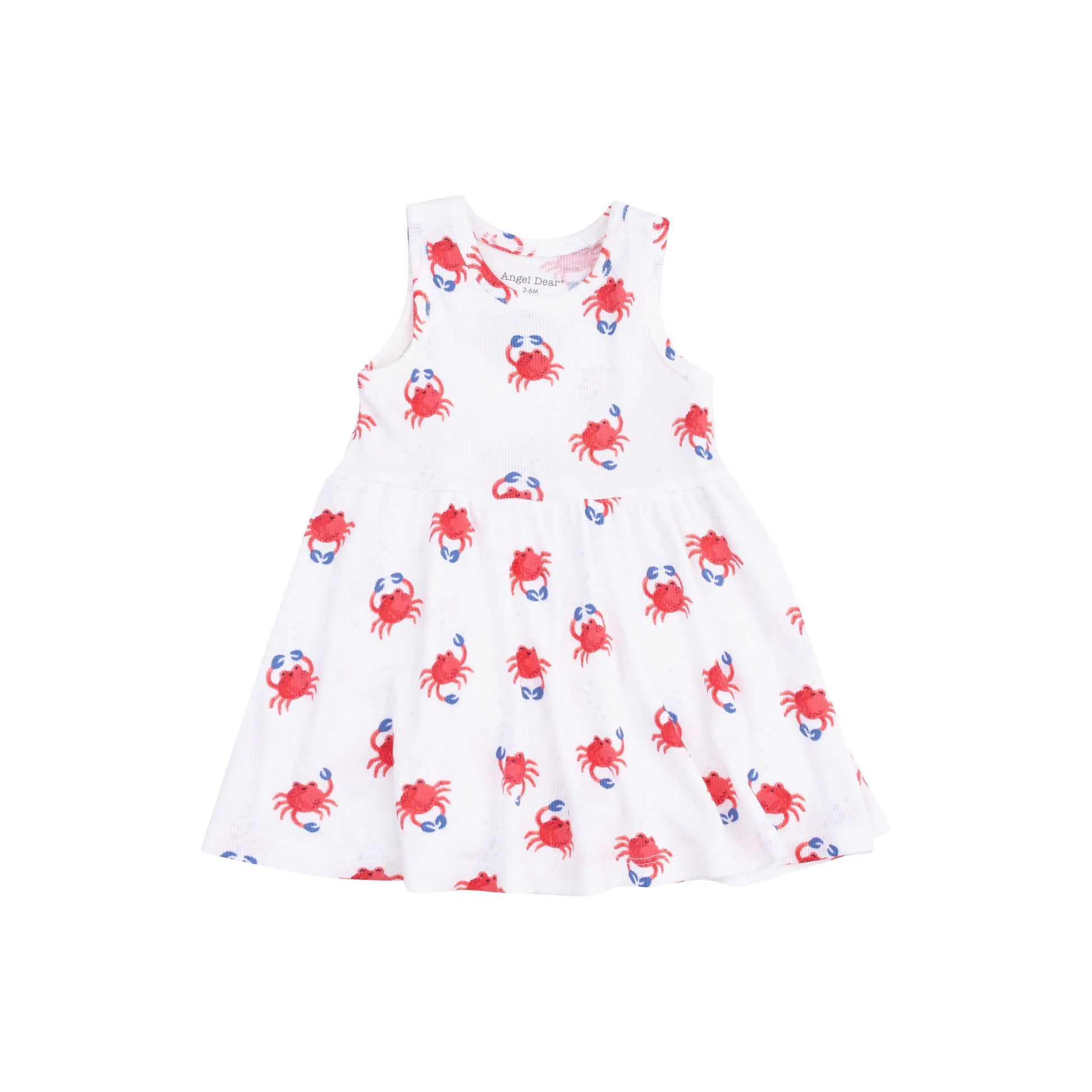 Tank Dress and Bloomer Set for Girls Crabby Cuties Twirl Ready Summer Outfit.