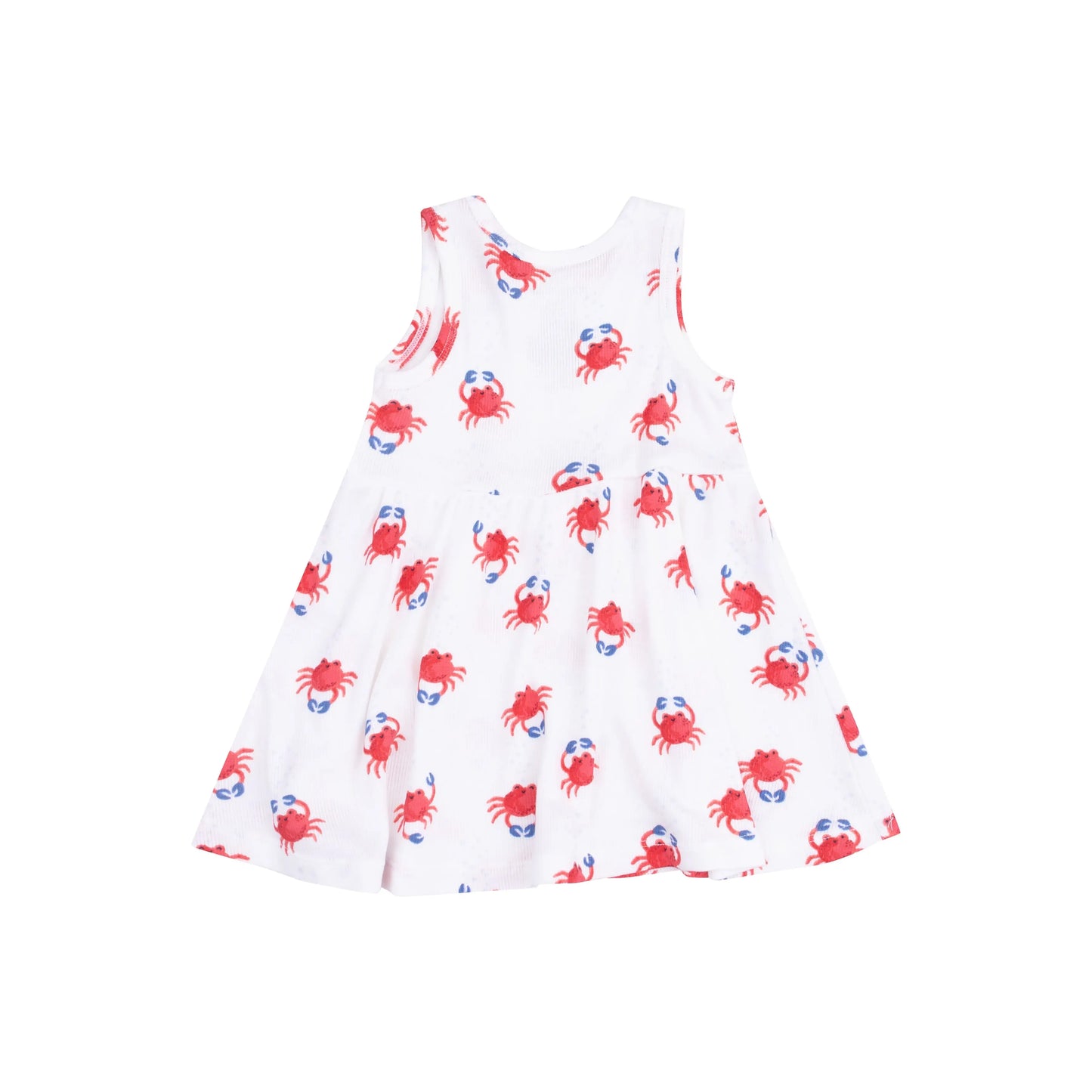 Tank Dress and Bloomer Set for Girls Crabby Cuties Twirl Ready Summer Outfit.