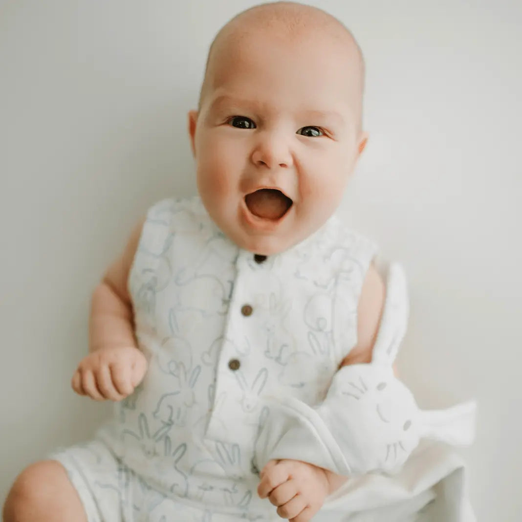 Finn + Emma tank romper | bunnies - 