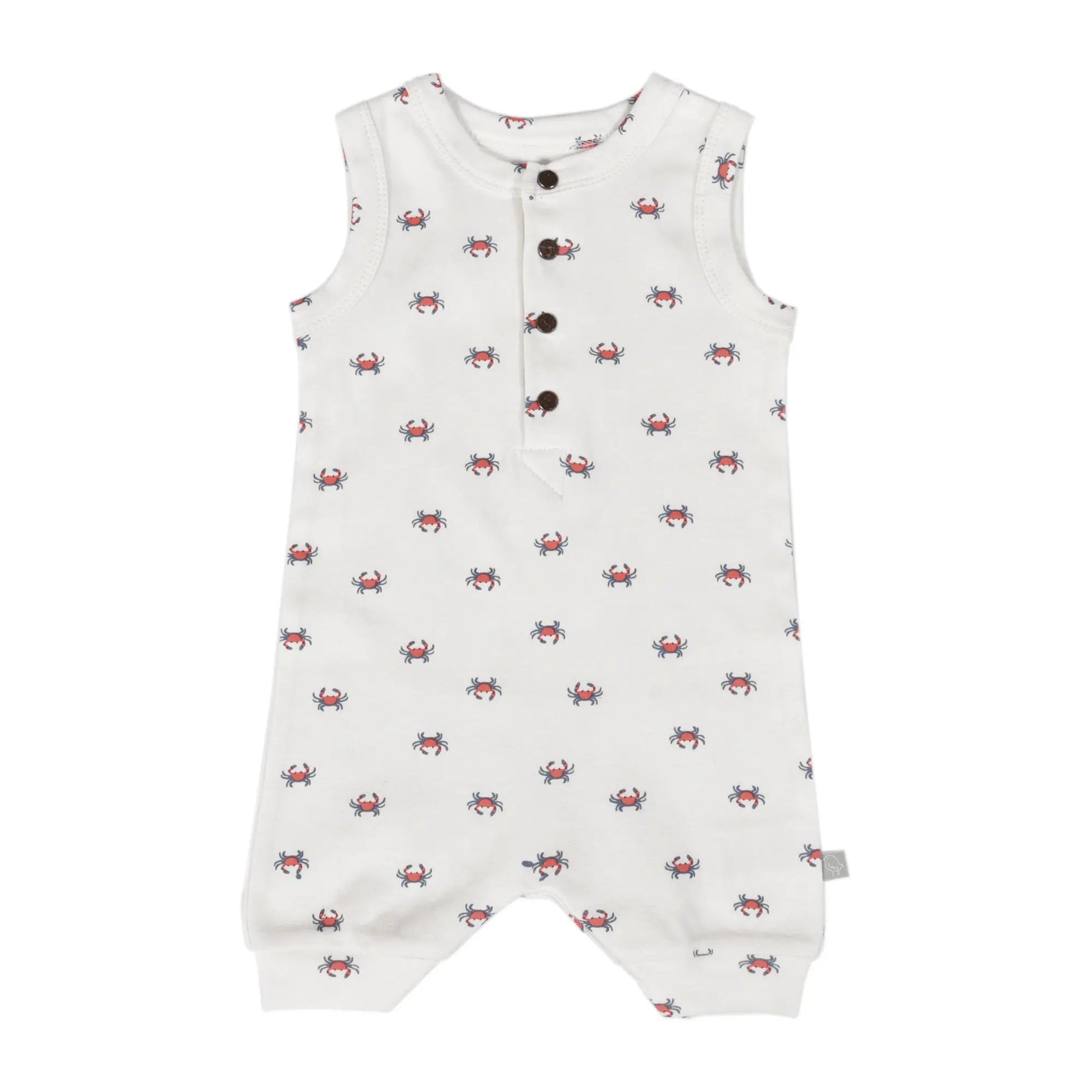 Tank Romper Crab Print Organic Cotton For Babies Finn Emma Finn + Emma 