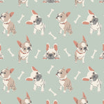 Sweet Bamboo Mint Frenchie Puppy Tank Romper with Cute Design for Active Kids - Apparel & Accessories > Clothing > Baby & Toddler Clothing > Baby One-Pieces Rompers
