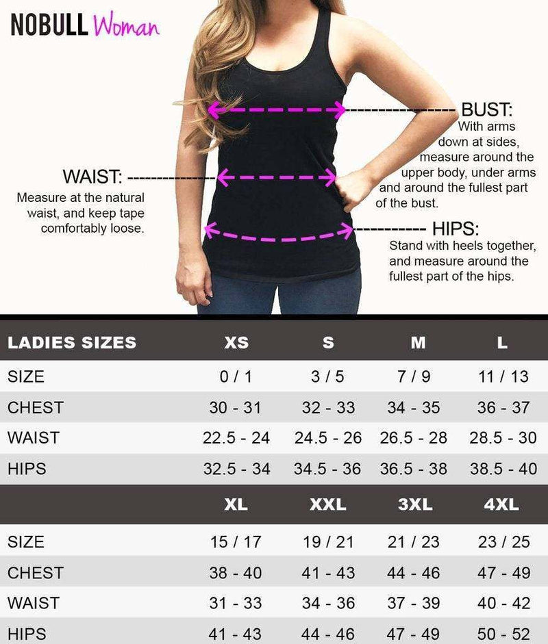 Tank Top size guide chart for women with measurements and fitting instructions.