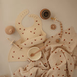 Mushie organic cotton muslin swaddle blanket