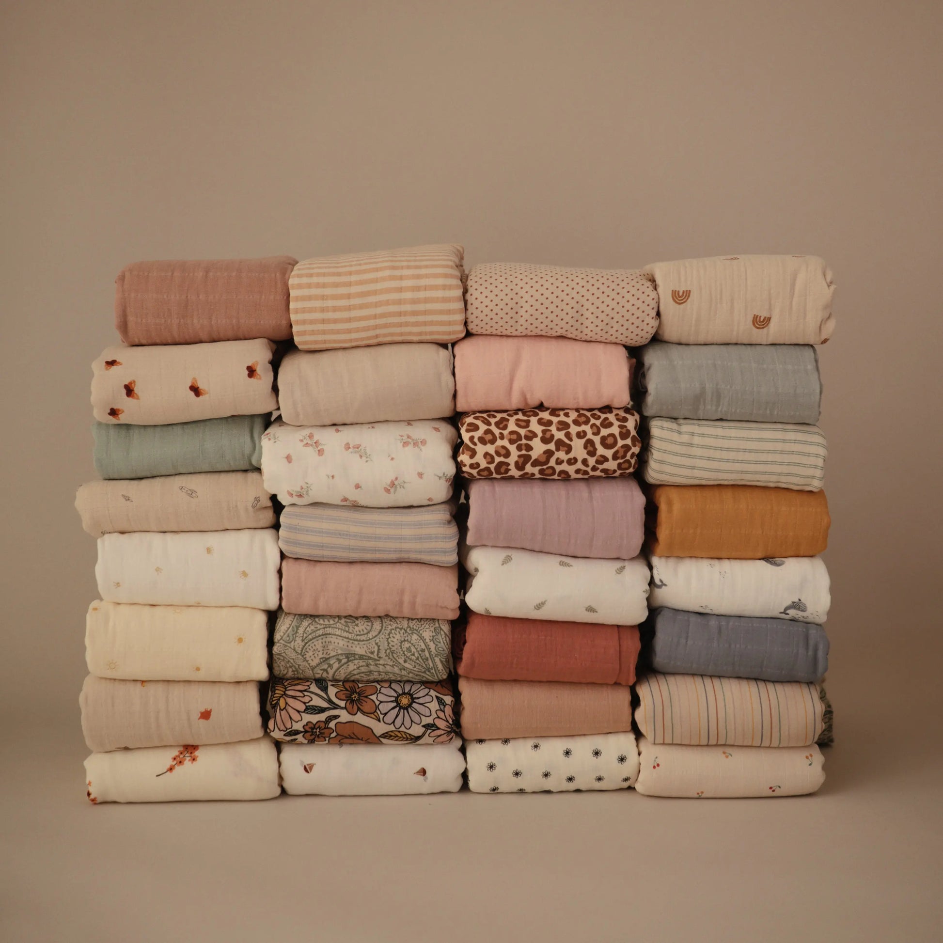 Organic Cotton Muslin Swaddle Blanket for Baby Cuddling and Nursing Mushie
