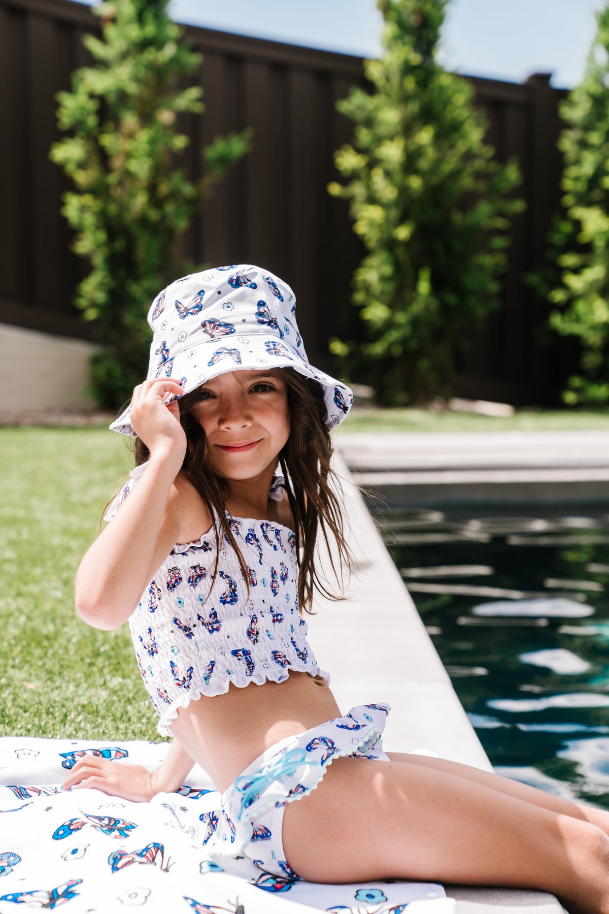 DREAM BIG LITTLE CO TATUM'S FREEDOM FLYERS DREAM TANKINI TWO PIECE SWIM SUITEveretts Place