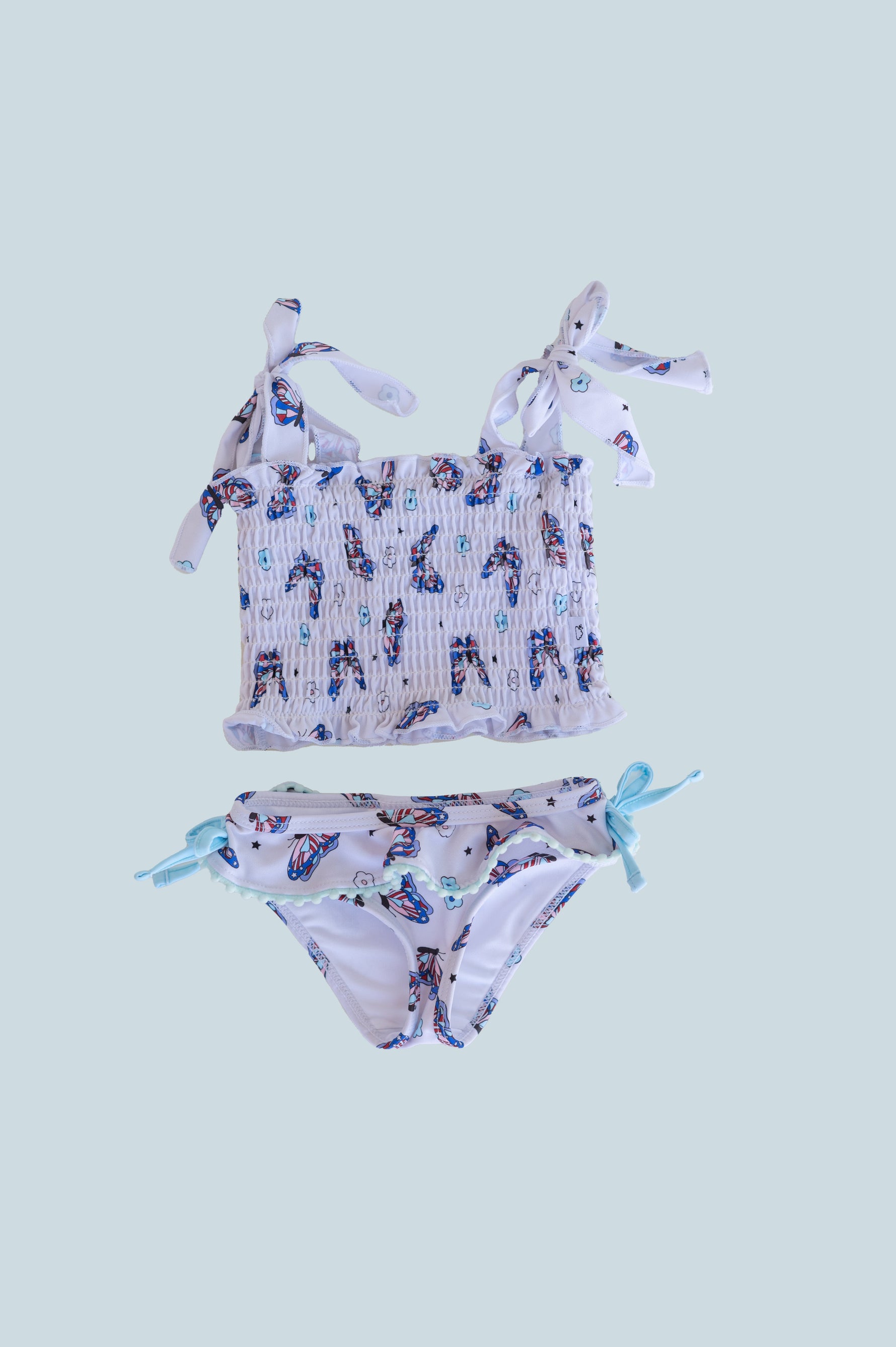 DREAM BIG LITTLE CO TATUM'S FREEDOM FLYERS DREAM TANKINI TWO PIECE SWIM SUITEveretts Place