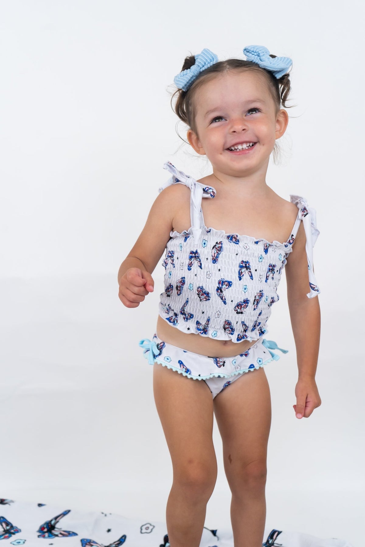 DREAM BIG LITTLE CO TATUM'S FREEDOM FLYERS DREAM TANKINI TWO PIECE SWIM SUITEveretts Place