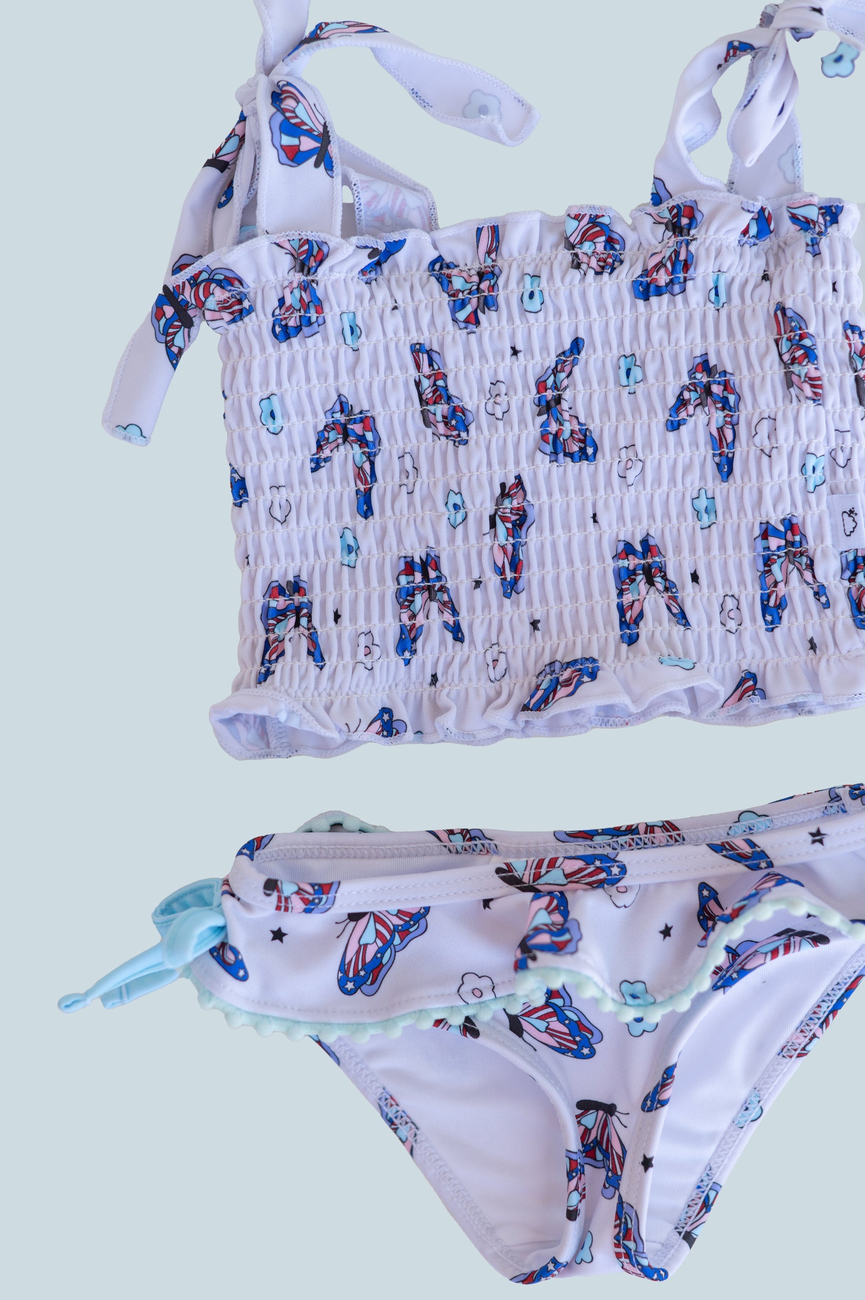 DREAM BIG LITTLE CO TATUM'S FREEDOM FLYERS DREAM TANKINI TWO PIECE SWIM SUITEveretts Place