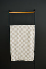 Mebie Baby Taupe Checkered Muslin Quilt - 