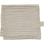 Taupe Stripe Muslin Burp Cloth - Textile, Linens, Woven fabric, Stitch, Dishcloth | Everetts Place