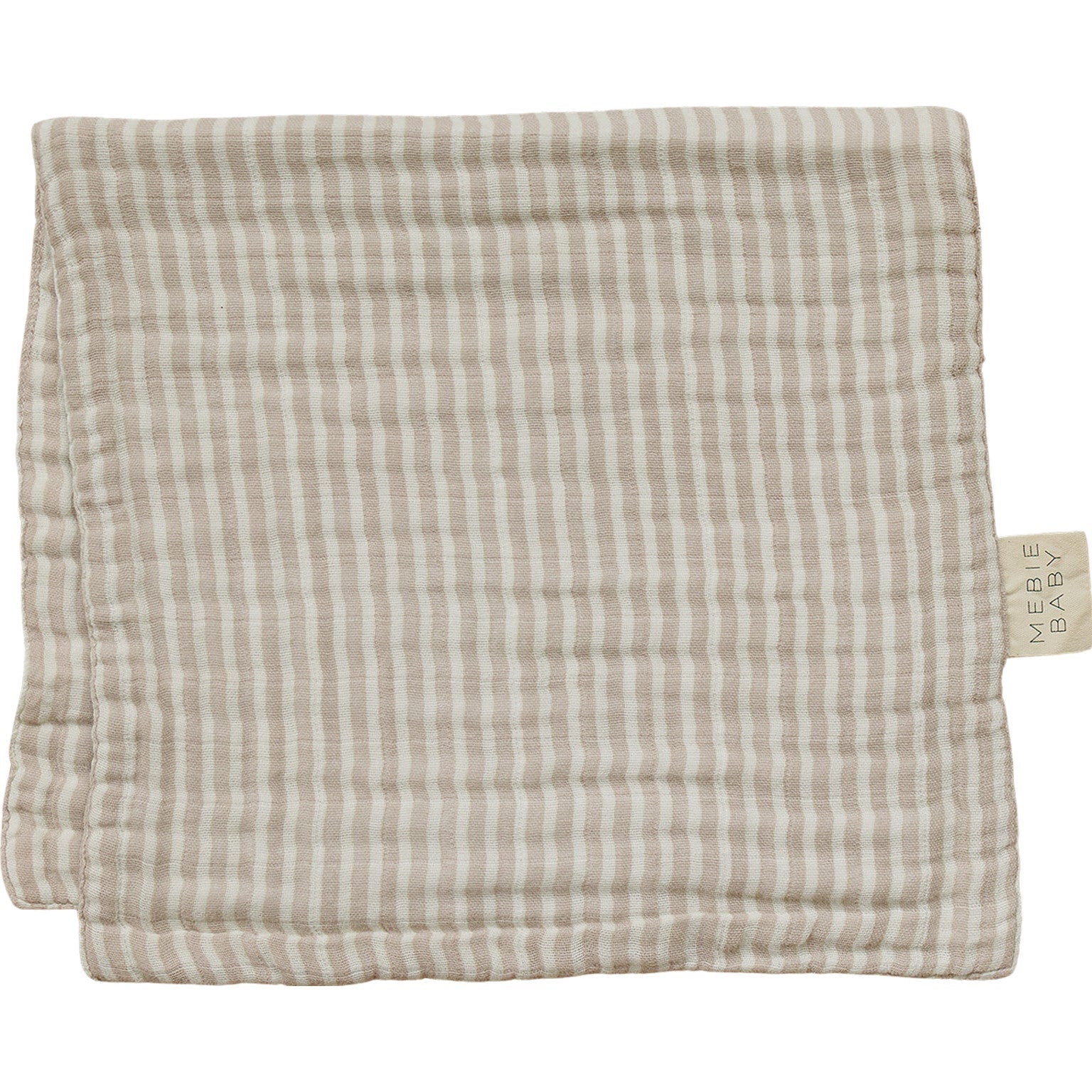 Taupe Stripe Muslin Burp Cloth - Textile, Linens, Woven fabric, Stitch, Dishcloth | Everetts Place